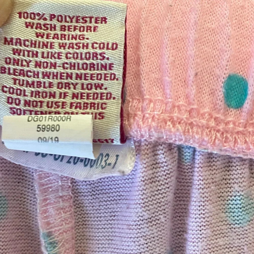 SO, Kids, Girls, Pajama Pants, Pink with Polka Dots, Size 14